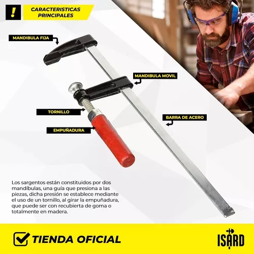 TOTALTOOLS Prensa F Sargento Carpintero 80 X 300 Mm