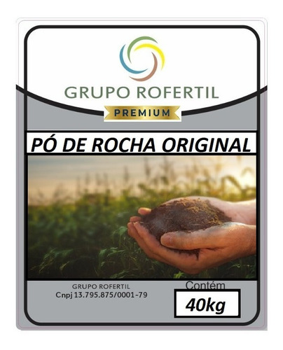 Pó De Rocha Original Grupo Rofertil 40kg Excelente