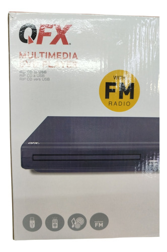 Dvd Player Qfx Vp-109 Usb Grabadora De Música