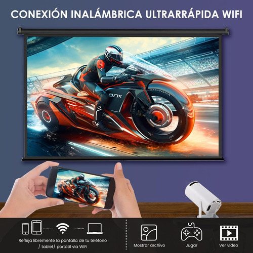 Proyector Portatil Android 11 Wifi 5g, 150ansi/6000 Lumens