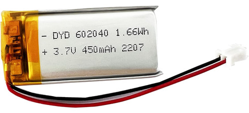 602040 Lipo Battery 3.7v 450mah With Jst Connector For ...