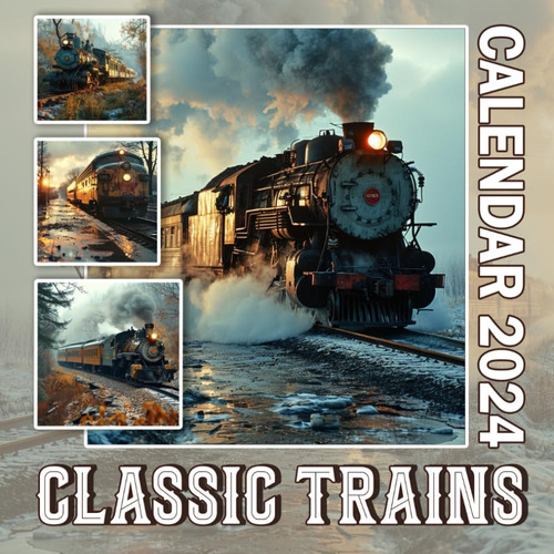 Libro: Classic Trains 2024 Calendar: 12 Month Vintage Classi