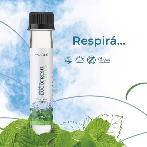 Esencia De Baño Ayurdeva's Solución Herbal Eucofresh + Plus