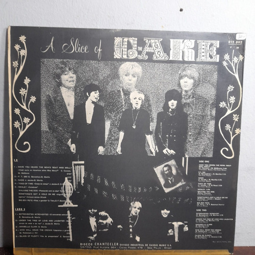 Imagem 2 de 6 de Vinil Lp A Slice Of Cake 1968 Bom Estado The Cake