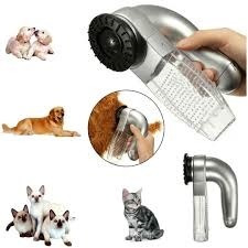 Escova Aspirador Suga Tira Pelo Pet Cachorro Gato 2 Em 1