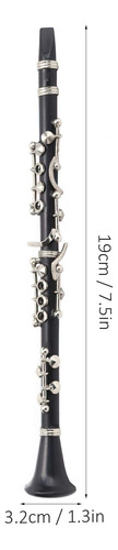 Modelo De Clarinete En Miniatura, Réplica En Miniatura