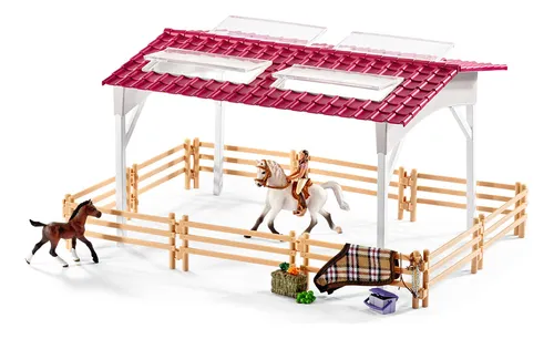 Set De Establo Schleich, Club De Montar Caballo 97 Pzs.