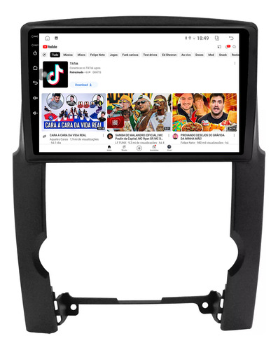 Multimidia Sorento 09/12 9p Android 13 Carplay 2gb 64gb