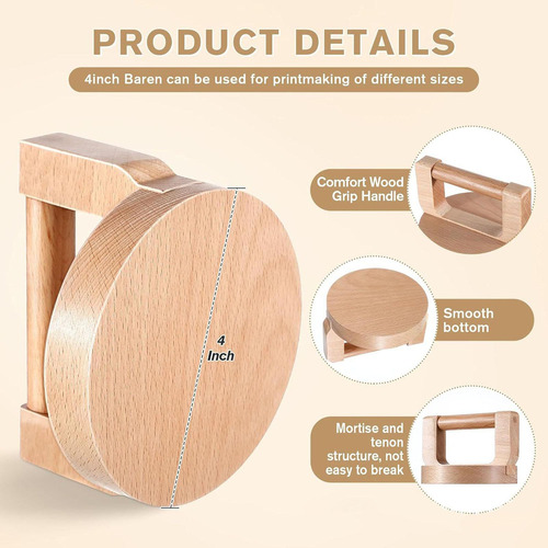 W Baren De Madera Para La Herramienta De Mango Redondo