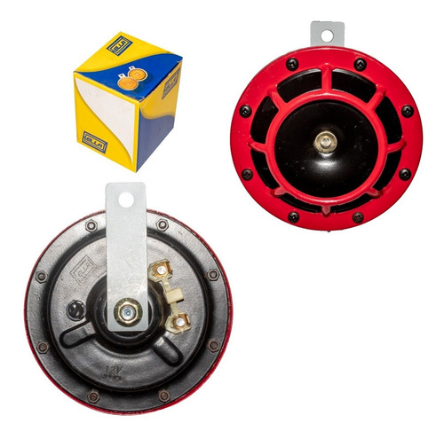 Cornetas Disco Grande 12v 125mm Rojas Tipo Bosch