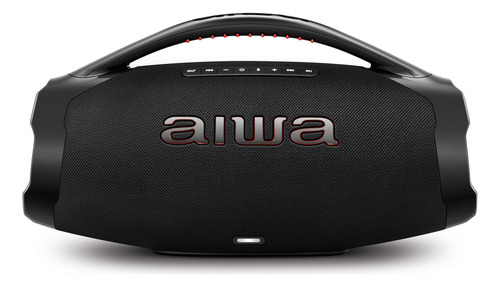 Caixa De Som Bombox Plus Aiwa Aws-bbs-01-b Cor Preto 110/220 Preto