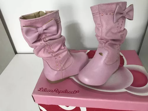 Bota Lilica Ripilica Roqueira Infantil Preta - Compre Agora