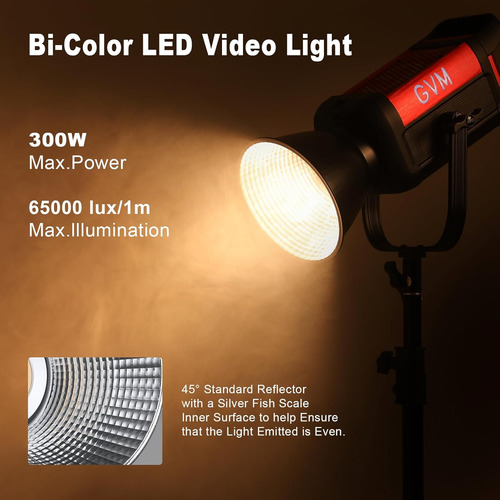 Gvm - Luz De Video Led Con Soporte Bowens, Luz Continua