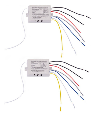 2 Lámparas De Luz De 4 Vías Con Interruptor De Control Remot