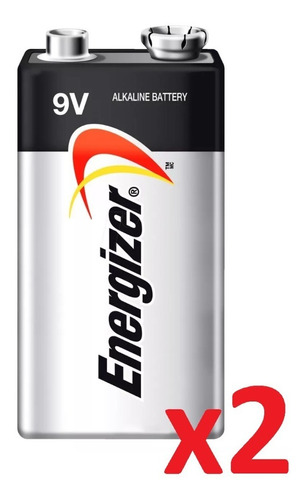 Bateria Pila 9v Energizer Max Alcalina Pack X 2 Unidades