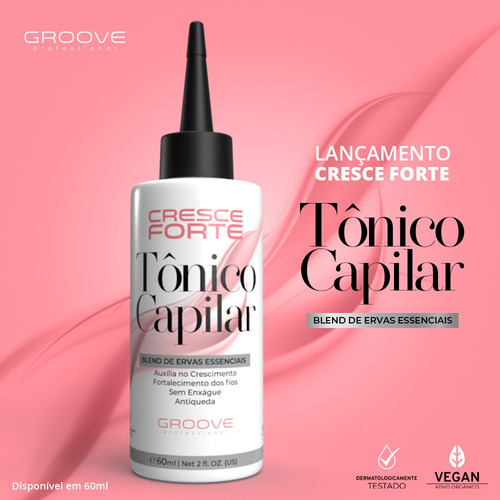 Tônico Capilar Cresce Forte Groove Professional 60ml