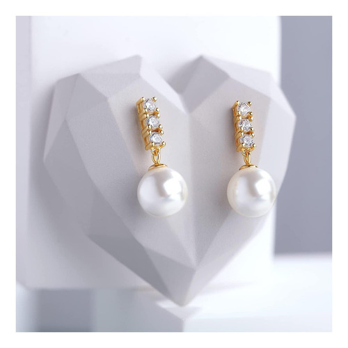 Pendientes De Perlas Pendientes De Perlas De Diamantes De De