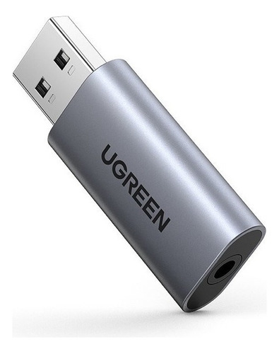 Ugreen Adaptador Usb 2 En 1 Tarjeta De Sonido + Mic A 3.5mm