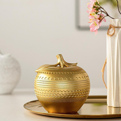 Escultura, Adorno Elegante Para Decoración Del Hogar Dorado