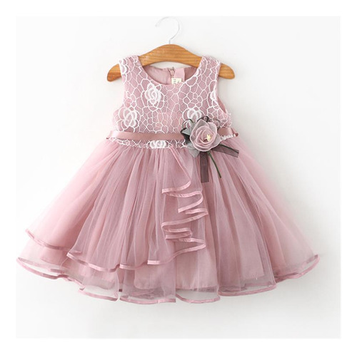 Vestidos Infantis Forrados, Tutues Florais De Renda Princesa