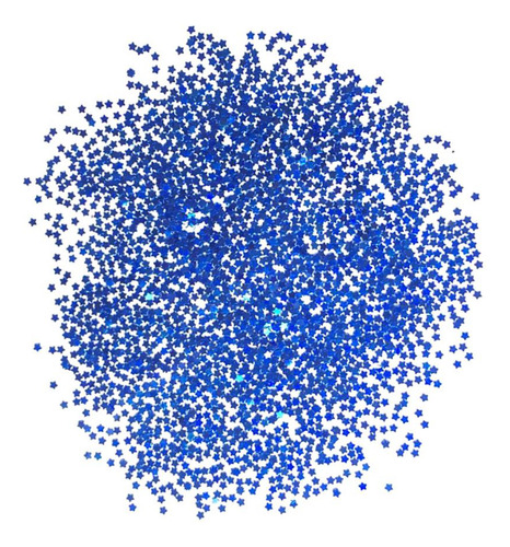 6 Confeti Metálico De La Tabla De La Estrella Azul