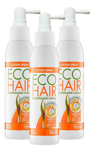 Pack Ecohair Loción Crecimiento Capilar Spray 3u Eco Hair