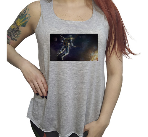 Musculosa Dama Astronauta Universo Estrellas Planetas N5