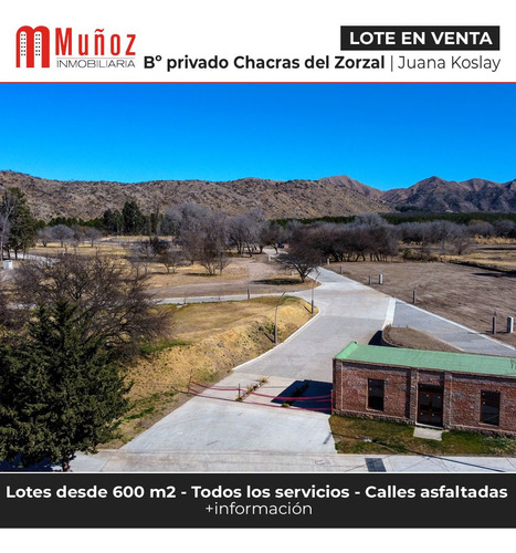 Terreno En Venta En Chacras Del Zorzal