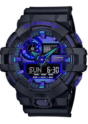 Relógio Casio G-shock Ga-700vb-1adr *virtual Blue