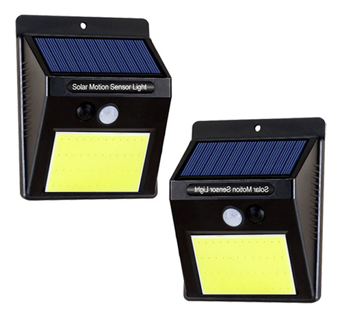 Lámpara Led Luz Solar Impermeable Luminación Exterior 2pzs 