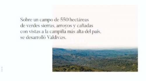 Venta De Chacras, Camino Valdivia, Aigua, Maldonado- Ref: 1914