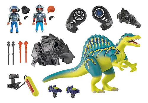 Juego Playmobil Dino Rise Spinosaurus Doble Poder De Defensa Cantidad de piezas 46