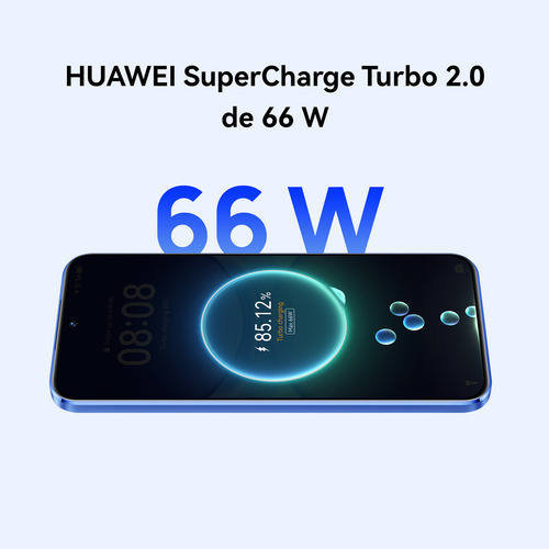 Smartphone Huawei Nova 12 s Dual SIM Celular 8GB+256 GB, Cámara frontal 50 MP, Pantalla 6.7'' OLED, Supercharge de 66 W, Batería de 4500 mAh, 4G, Compatible con iOS y Android, Azul