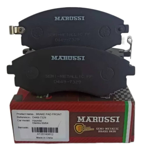 Pastillas Freno Delanteras Marussi Para Hyundai Sonata 98 05