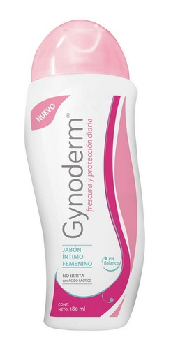 Jabón Líquido Higiene Femenina Gynoderm Con Ph Neutro 180ml