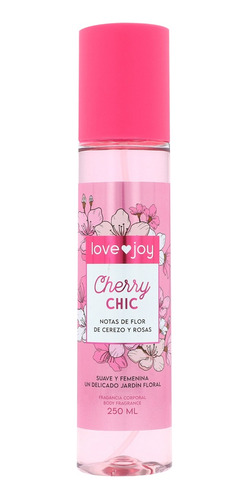 Body Mist Fragancia Cherry Chic Love Joy By Bioscents 250 Ml