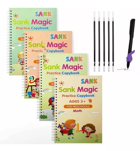 Livro Mágico - Kit Educacional de Traço e Desenho Infantil (Caderno, C