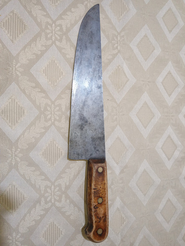 Antiguo Cuchillo Eskilstuna Au Crocodile Cocodrilo Marrón (Usado)
