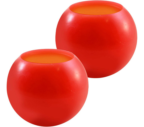 Velas Led De Cera A Pilas, Color Rojo, Juego De 2, 4 Pulgada