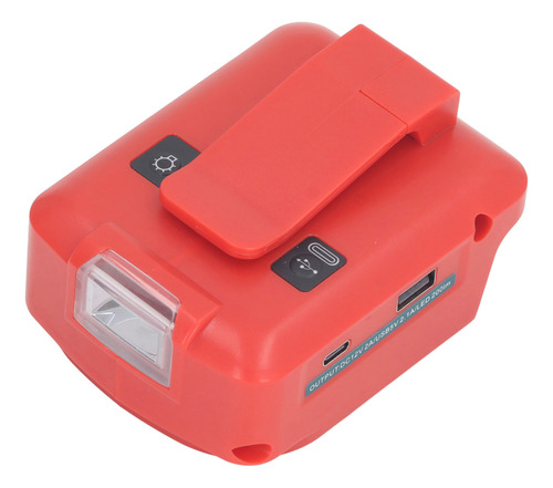 Adaptador De Batería Led Tipo C Con Salida Usb De 200 Lúmene