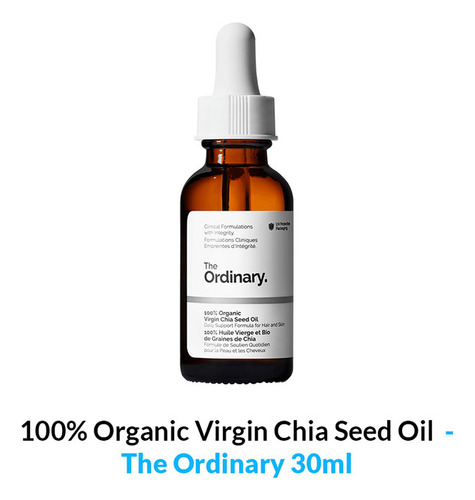 100% Organic Virgin Chia Seed Oil - The Ordinary 30ml