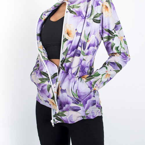 Imagen 1 de 3 de Campera Polisap De Mujer - Floral