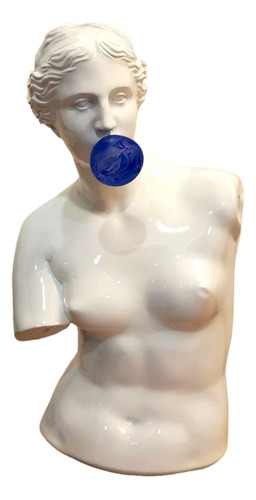 Escultura Venus De Milo Busto Chicle Decoracion Modernista 