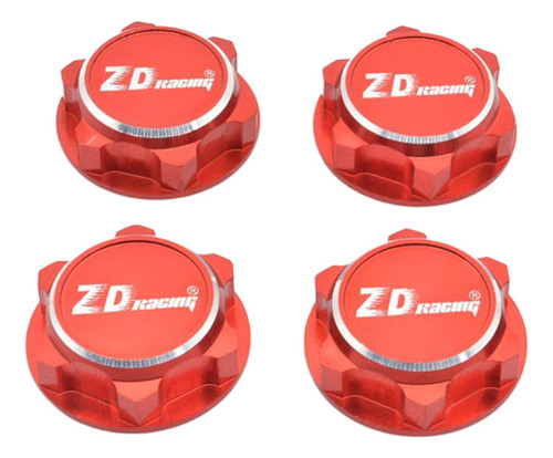 4 Piezas De Tuercas Hexagonales De 17mm Set A Prueba De Rojo