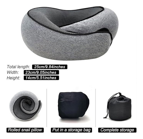Almohada Cómoda De Espuma Viscoelástica, Cojín De Viaje En A