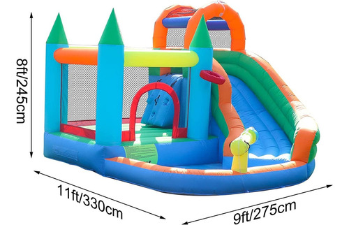 Alifun Tobogán Inflable Para Casa De Rebote, Castillo Para N