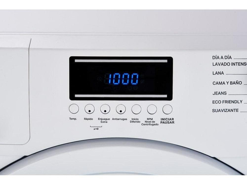 Imagen 4 de 6 de Lavarropas automático Whirlpool WNQ07AB blanco 7kg 220 V