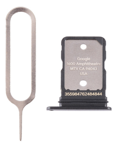 Bandeja De Tarjeta Sim Negra Para Google Pixel 6a