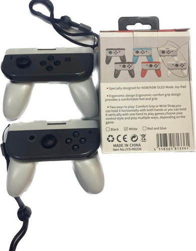 Joycon Grip Par Blanco Para Nintendo Switch Joycon