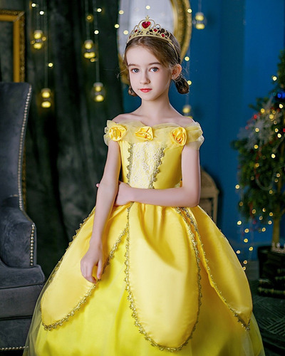 La Bella Y La Bestia Vestido De Princesa De Belleza Vestido